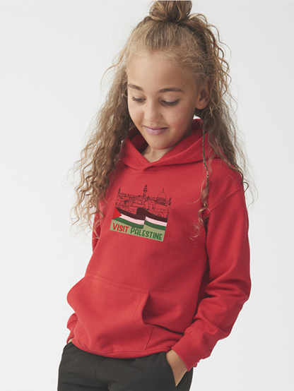 Palestine Town Falastin Kids Hoodie