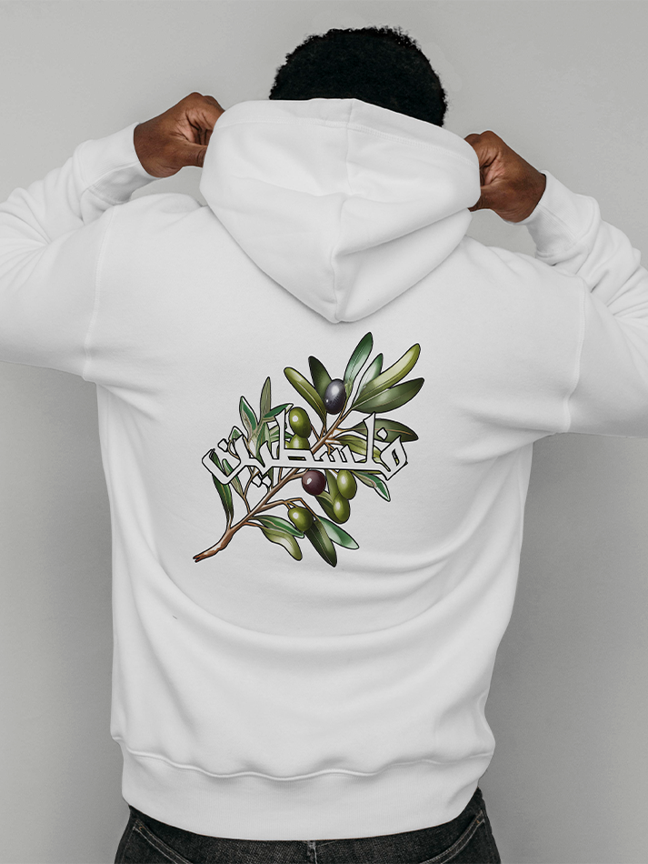 Palestine Olive Branch Falastin Adults Pullover Unisex Hoodie