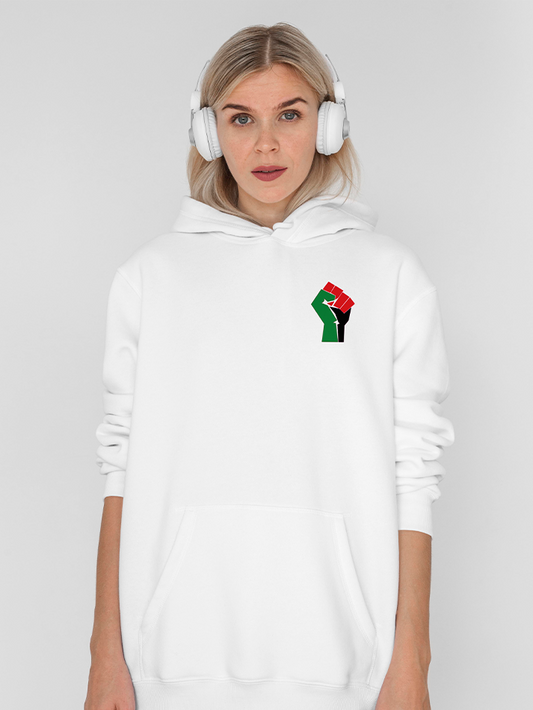 Palestine Fist Flag Adults Pullover Unisex Hoodie