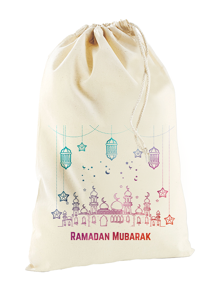 Personalised Eid Mubarak Gift Sack Name Print Ramadan Mubarak Sack Gifts For Adults Kids