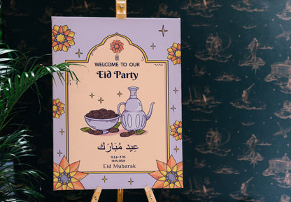 Eid Party Dinner Welcome Sign Ramadan Mubarak Board Eid Sign Ramadan Party Board Home Decor Eid Dinner Islamic Decor