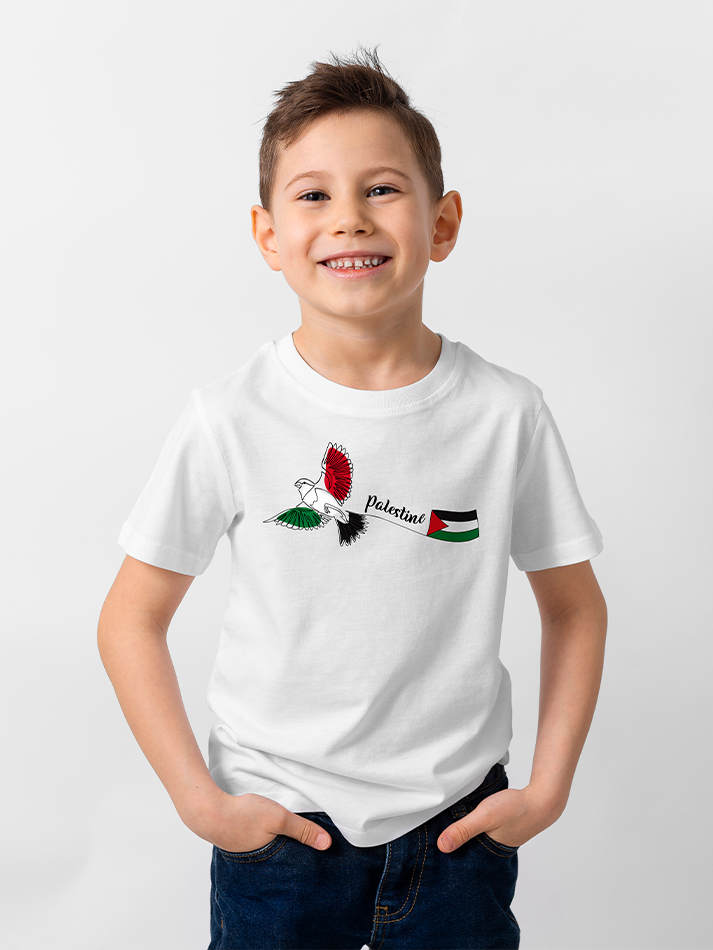 Palestine Bird Freedom Falastin Kids T-shirt