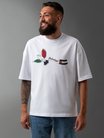 Palestine Bird Freedom Falastin Adults Unisex Short Sleeve T-shirt