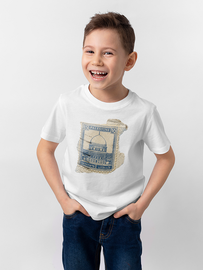 Stamp Mosque Al-Aqsa Palestine Kids T-shirt