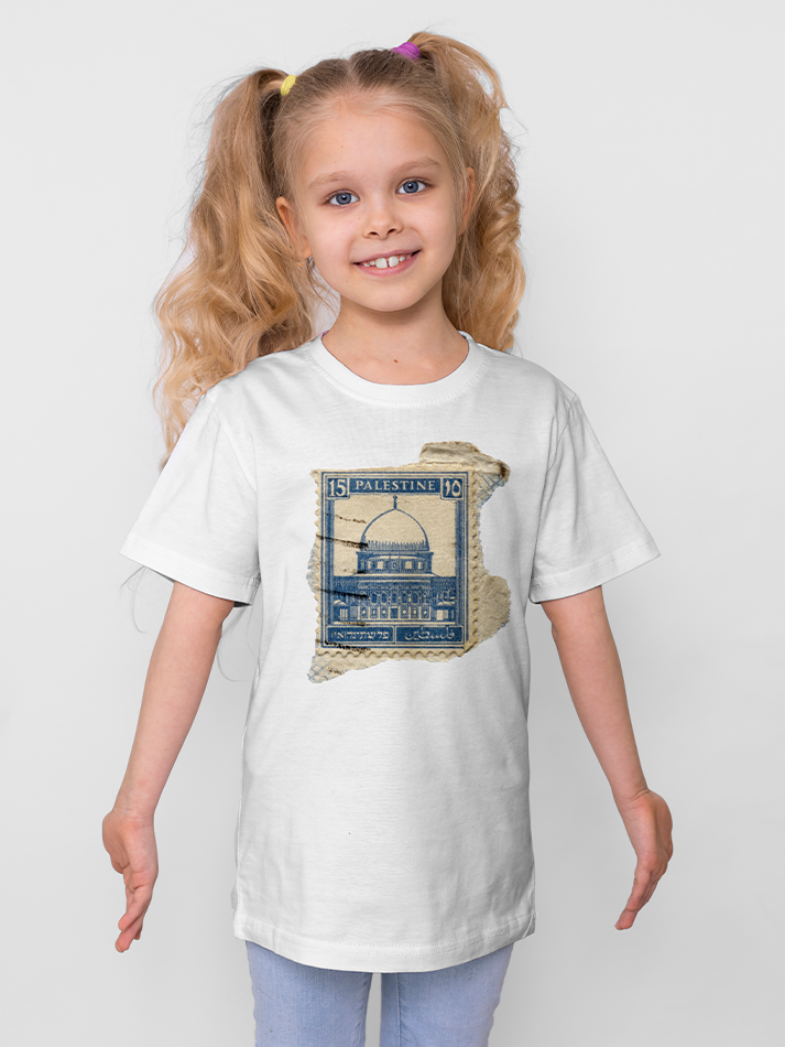 Stamp Mosque Al-Aqsa Palestine Kids T-shirt