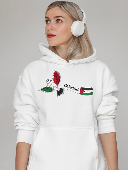 Palestine Bird Freedom Falastin Adults Pullover Unisex Hoodie