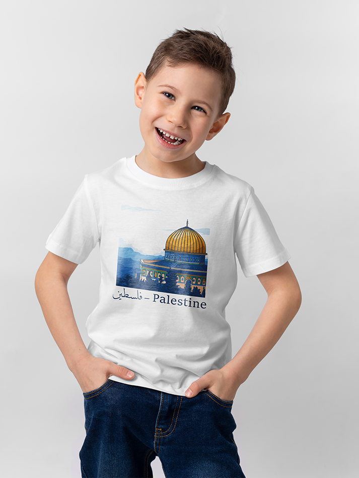 Palestine Masjid Al Aqsa Falastin Kids T-shirt