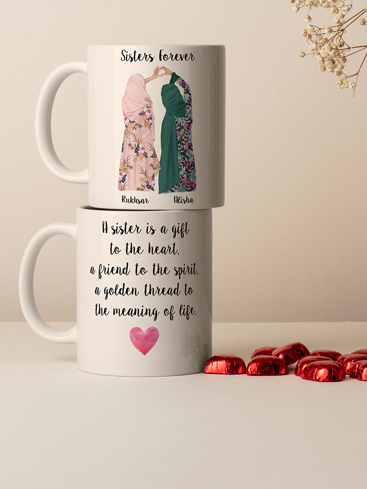 Sisters Forever White Mug