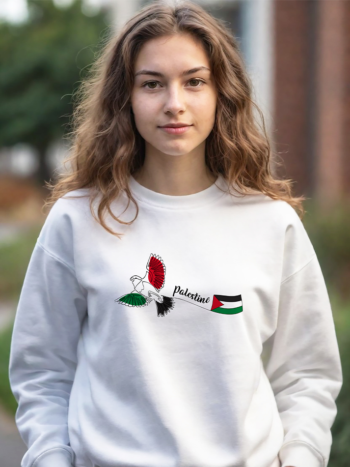 Palestine Bird Freedom Falastin Unisex Adult Sweatshirt