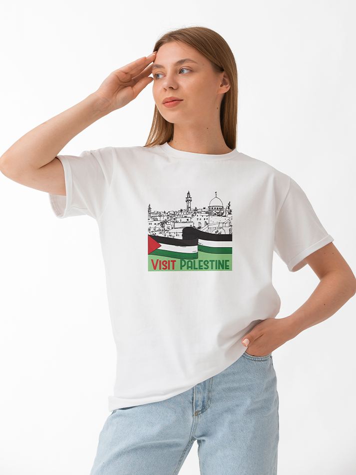 Palestine Town Falastin Adults Unisex Short Sleeve T-shirt