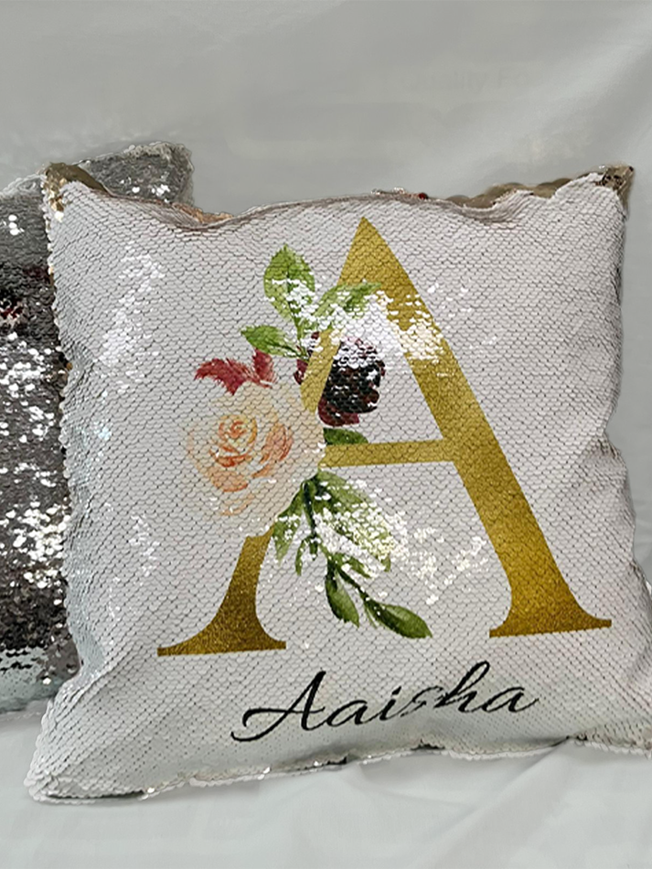 Personalised Sequin Cushions Decorative Pillow