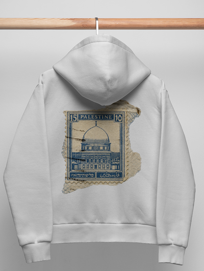 Stamp Mosque Al-Aqsa Palestine Adults Pullover Unisex Hoodie