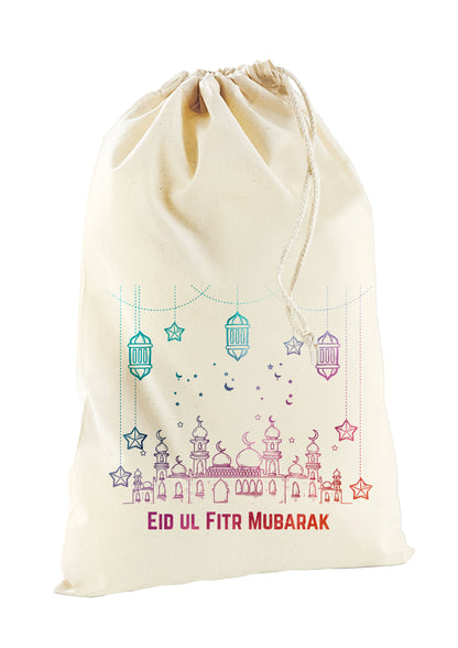 Personalised Eid Mubarak Gift Sack Name Print Ramadan Mubarak Sack Gifts For Adults Kids