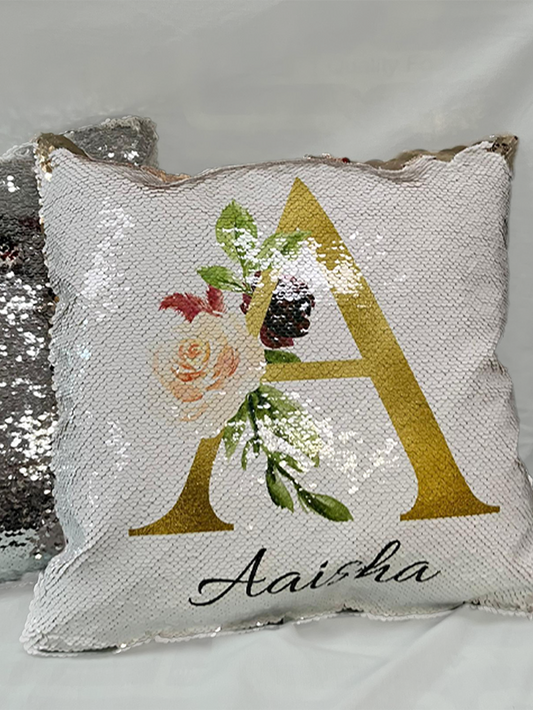 Personalised Sequin Cushions Decorative Cushions Gift Ideas