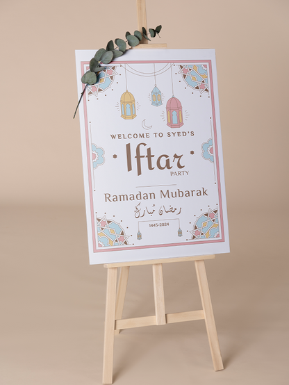 Ramadan Iftar Party Dinner Welcome Sign Ramadan Mubarak Board Eid Sign Ramadan Party Board Home Decor Eid Dinner Party Decor