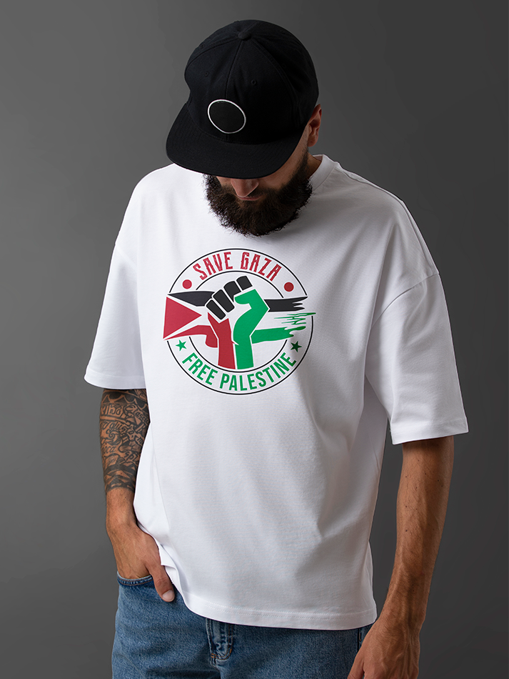 Save Gaza Free Palestine Falastin Adults Unisex Short Sleeve T-shirt