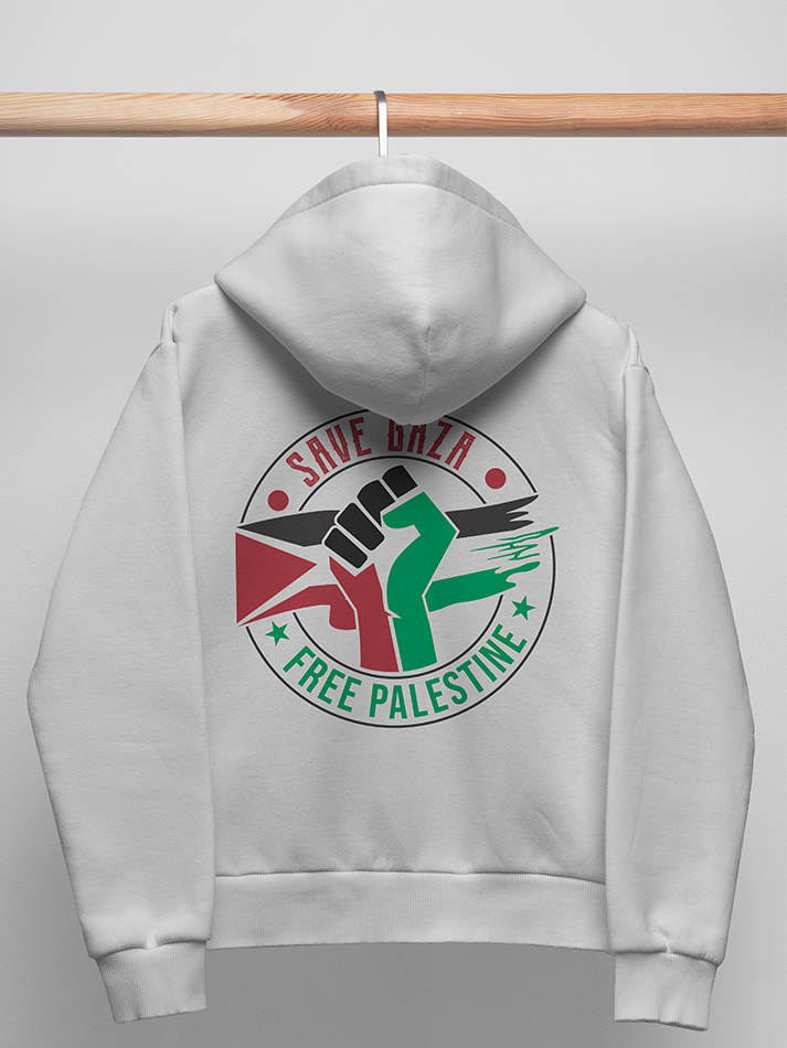 Save Gaza Free Palestine Falastin Adults Pullover Unisex Hoodie