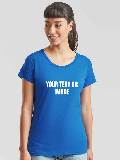 Personalised Ladies Fit T-Shirt- Add Image Or Text