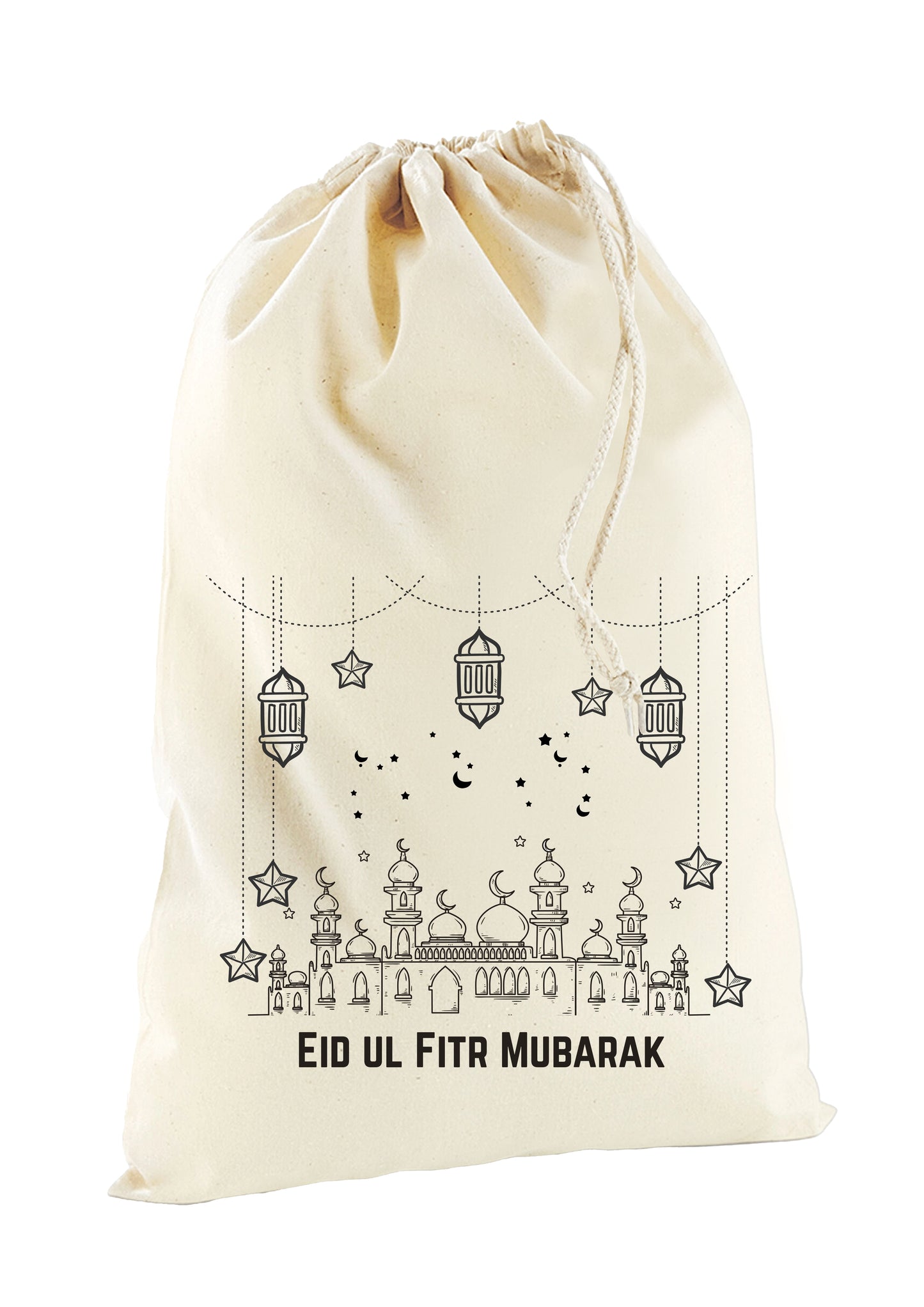 Personalised Eid Mubarak Gift Sack Name Print Ramadan Mubarak Sack Gifts For Adults Kids