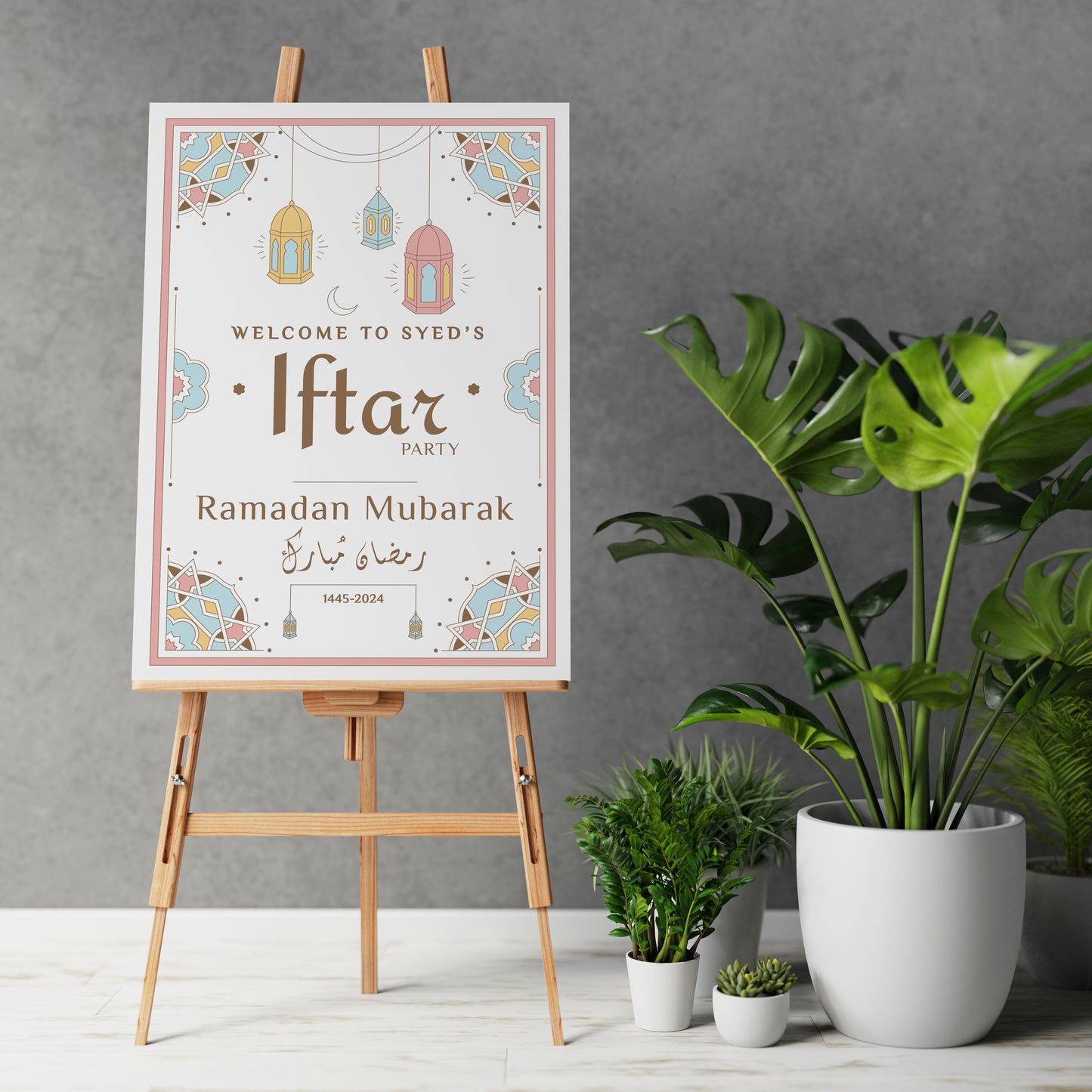 Ramadan Iftar Party Dinner Welcome Sign Ramadan Mubarak Board Eid Sign Ramadan Party Board Home Decor Eid Dinner Party Decor