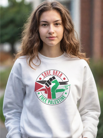 Save Gaza Free Palestine Falastin Unisex Adult Sweatshirt