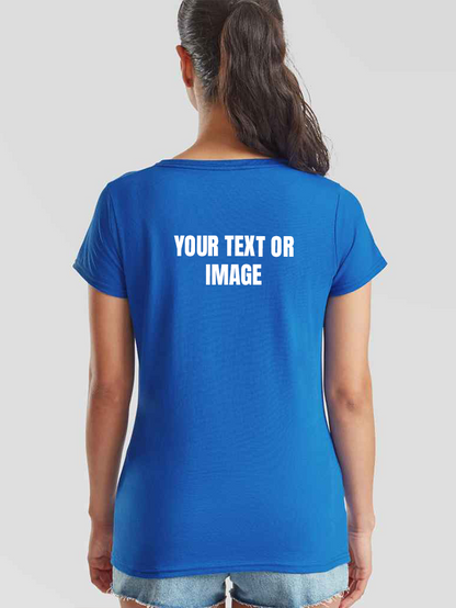 Personalised Ladies Fit T-Shirt- Add Image Or Text