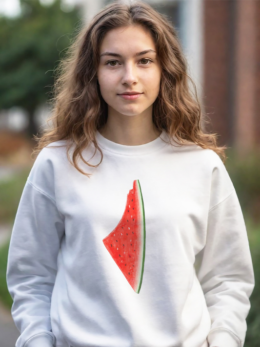 Palestine Watermelon Map Unisex Adult Sweatshirt