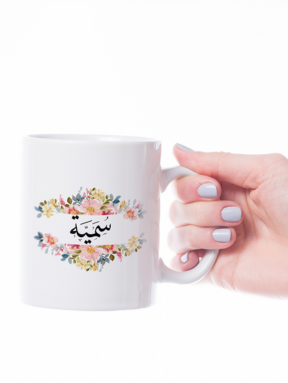 Personalised Plain White Mug