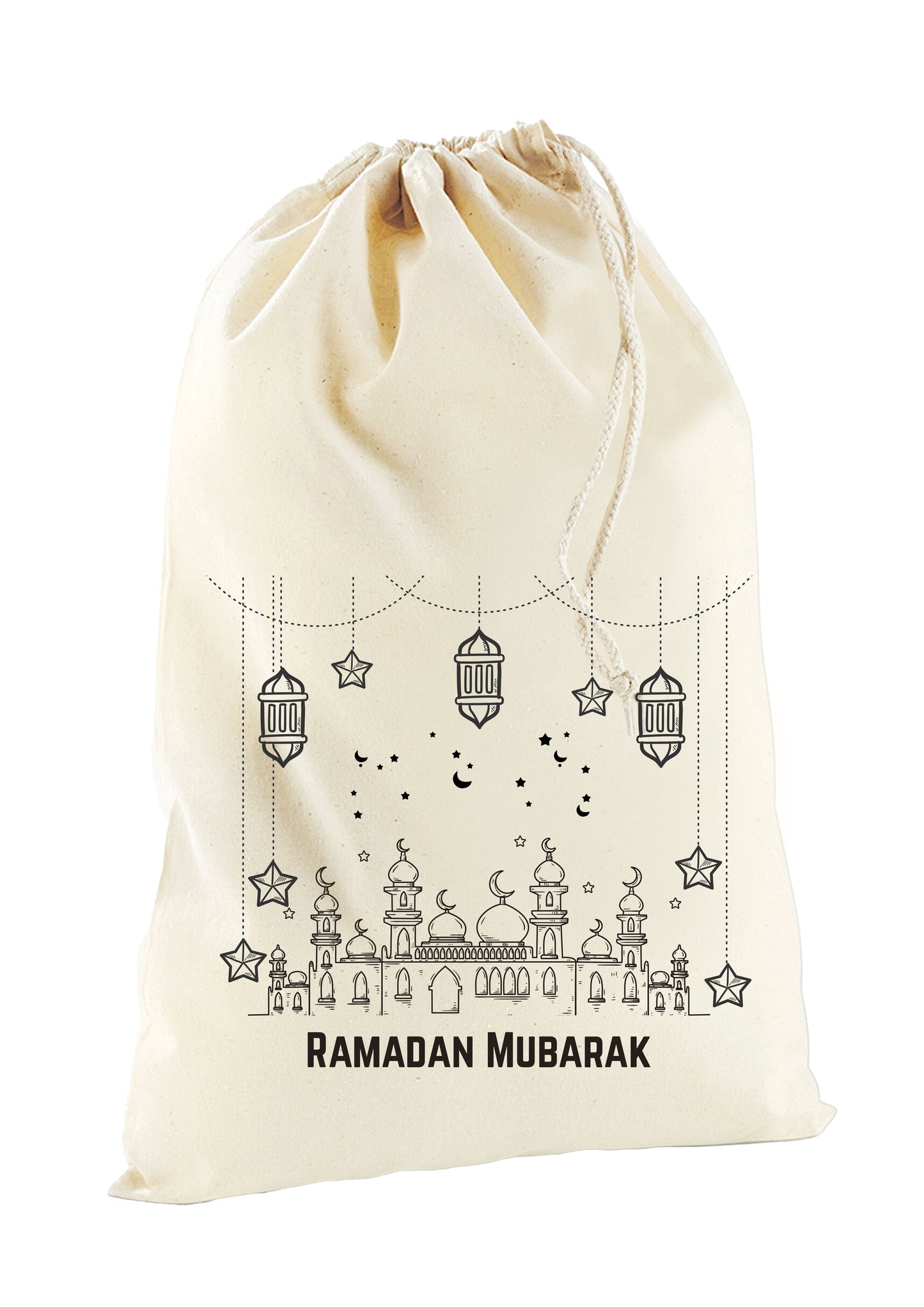 Personalised Eid Mubarak Gift Sack Name Print Ramadan Mubarak Sack Gifts For Adults Kids