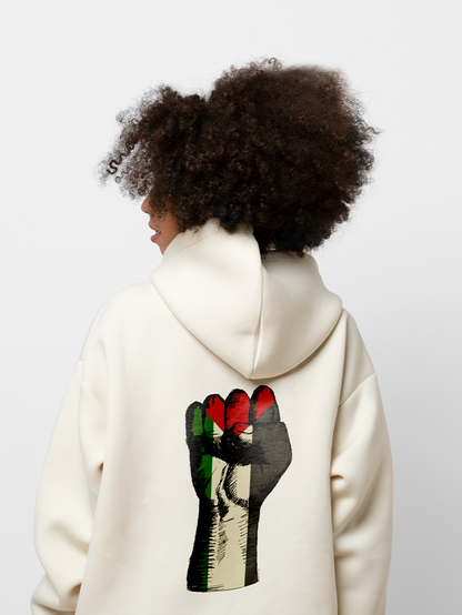 Palestine Fist Flag Falastin Adults Pullover Unisex Hoodie