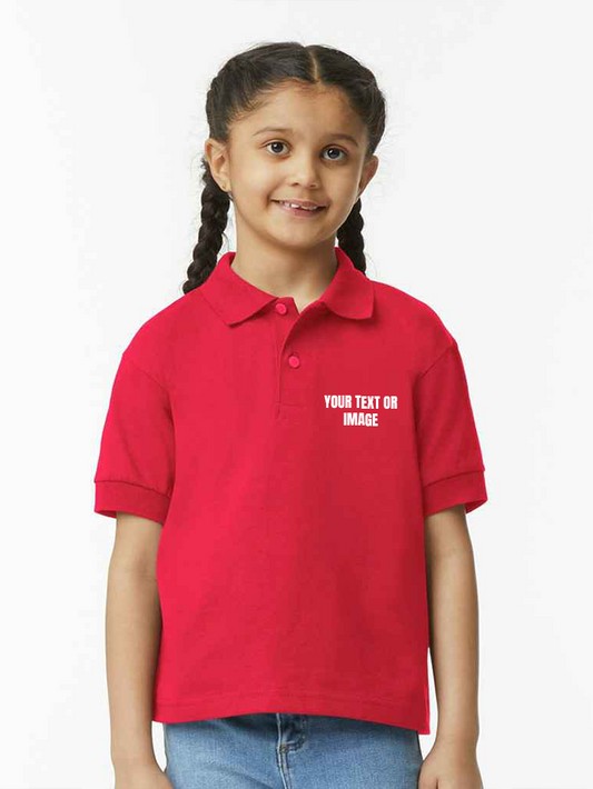 Personalised Kids Polos - Add Image or Text