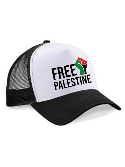 Free Palestine Fist Flag Caps Snapback Hat