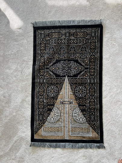 Holy Kaaba Door Kiswah Prayer Mat