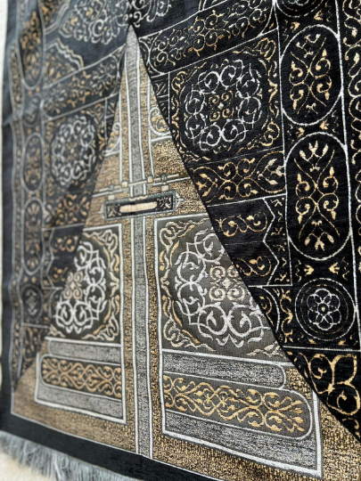 Holy Kaaba Door Kiswah Prayer Mat