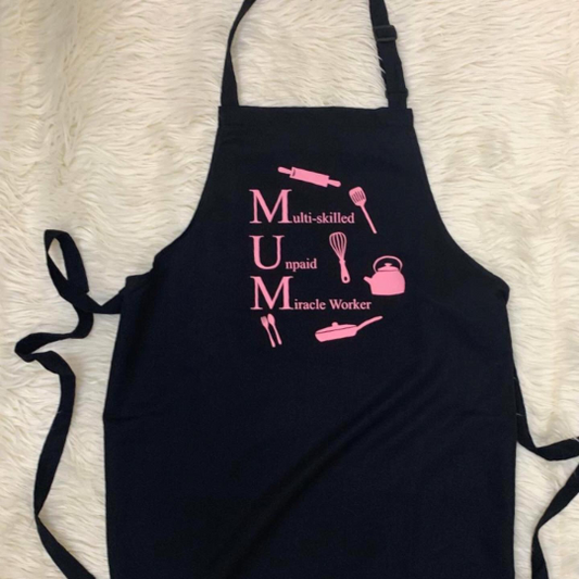 Personalised Logo Print Apron Customise With Text Or Design