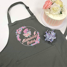 Personalised Logo Print Apron Customise With Text Or Design