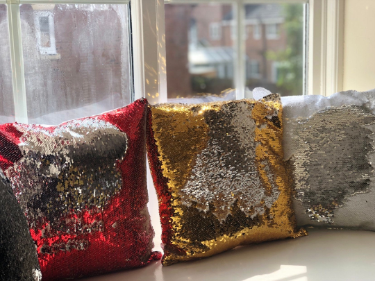 Personalised Sequin Cushions Decorative Pillow