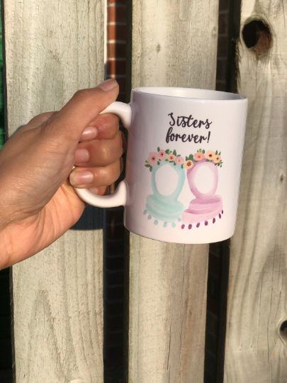 Floral Hijabi Crown Sister Forever Mug & Tote Bag