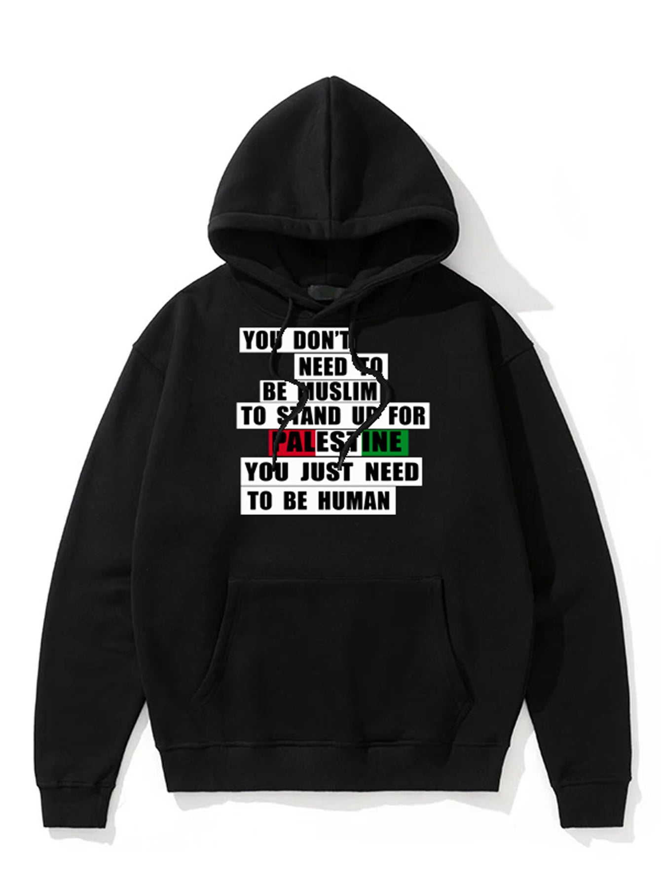 Humanity Before Religion Palestine Adults Pullover Unisex Hoodie