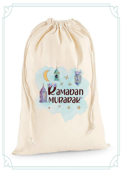 New Designs Eid Ramadan Gift Sack Personalised Name Printed Eid Gift Sack Eid Mubarak Gifts