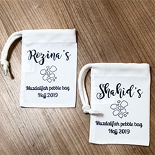 Personalised Hajj Pebble Pouches