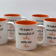 I will take a spoonful of Sabr with my chai Funny Mug tea lover gift idea