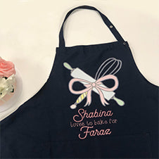 Personalised Apron Loves To Bake Baker Apron